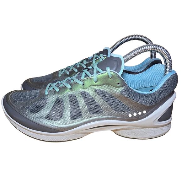 ECCO Women's Biom Fjuel Racer Women’s Size US 8-8.5, EUR 39 Blue Sneakers Shoes - Picture 3 of 8